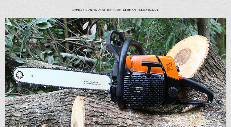 德国原装进口大功率381汽油锯伐木锯2036寸配链条油锯25寸381配1根