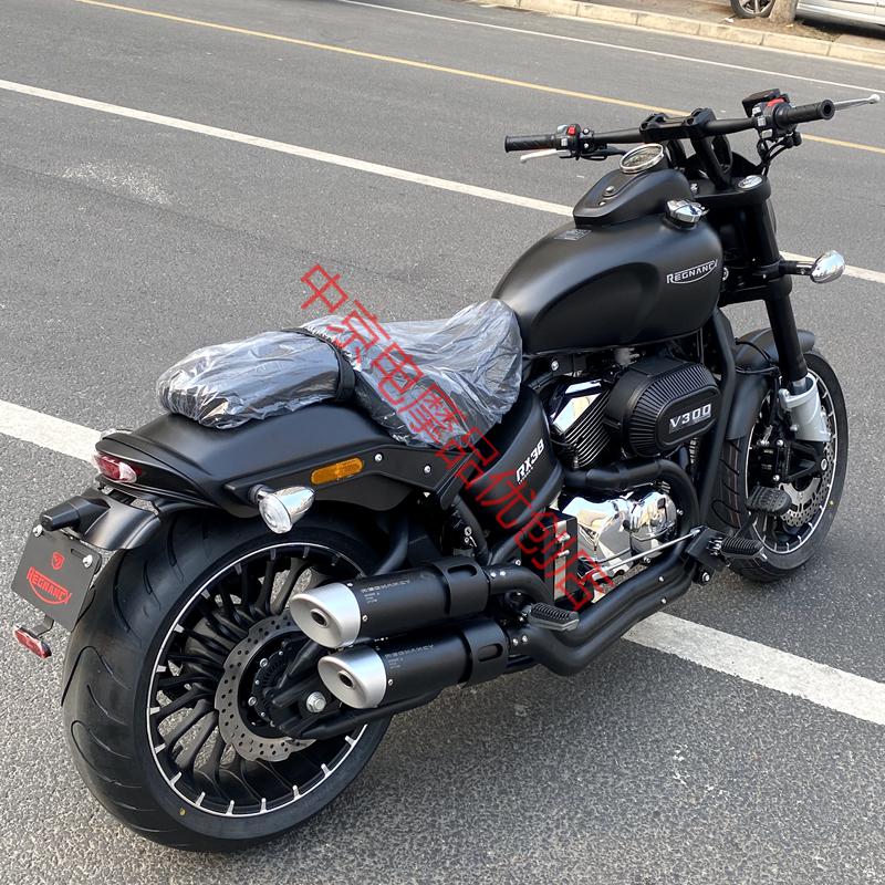 雷克3复古太子摩托车巡航车250双缸缸电喷整车可上牌 墨绿 雷克rx3 直