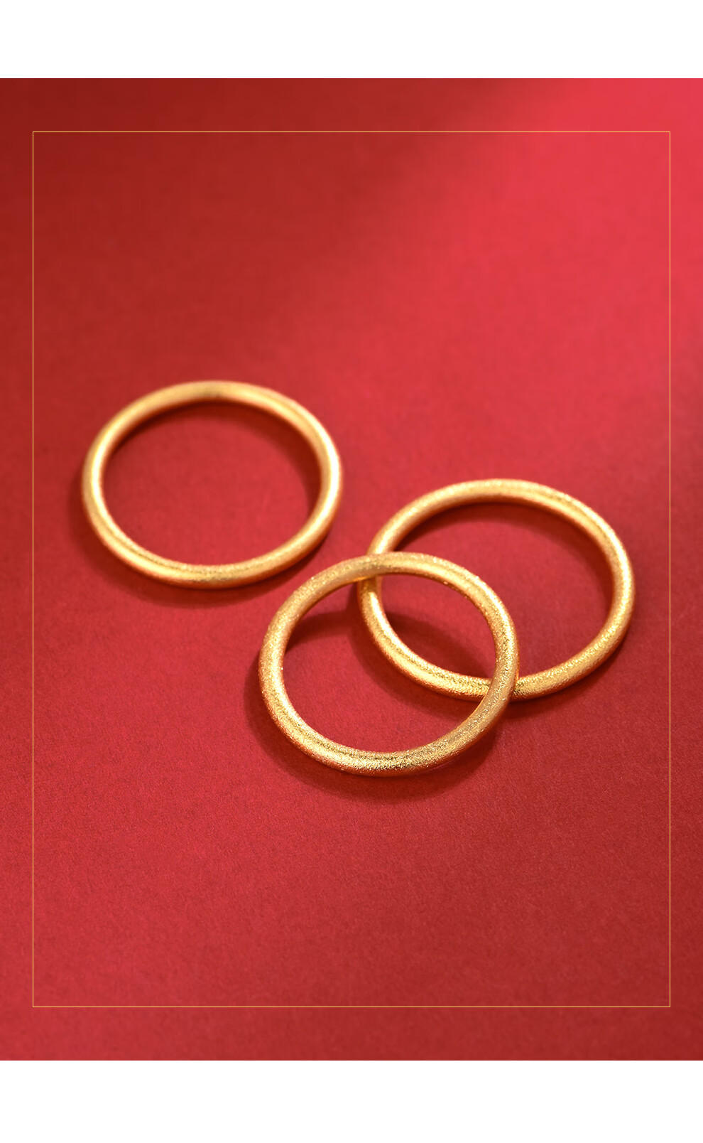 古法素圈戒指越南沙金仿18k真黄金999传承小众设计轻奢尾戒女款细1819
