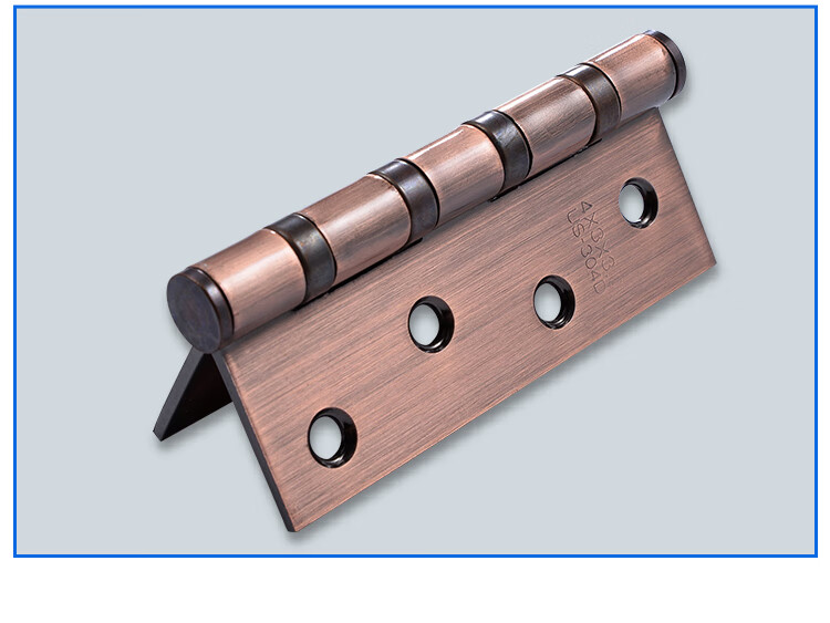 回固不锈钢304平开合页4寸寸静音加厚房门折页5重型