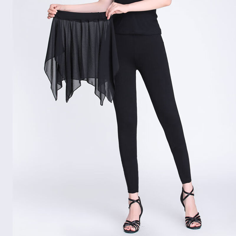 舞蹈裙裤现代舞雪纺裤裙教师练功服莫代尔芭蕾舞形体飘逸跳舞纱裙蒂曦