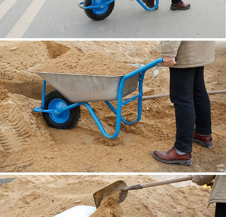 老虎车载重王搬运车独轮车农用手推车工地建筑小推车单轮斗车家用p67