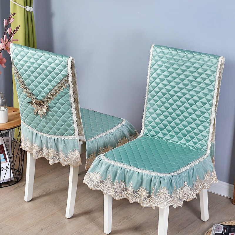 轻奢高端连体餐桌布套装椅垫套罩家用防滑坐垫一体靠背现代中式椅子套