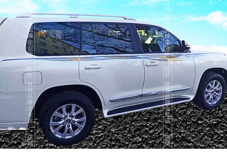 16-19款兰德酷路泽侧边贴纸 彩条 丰田改装车身装饰贴 2017-b款 进口