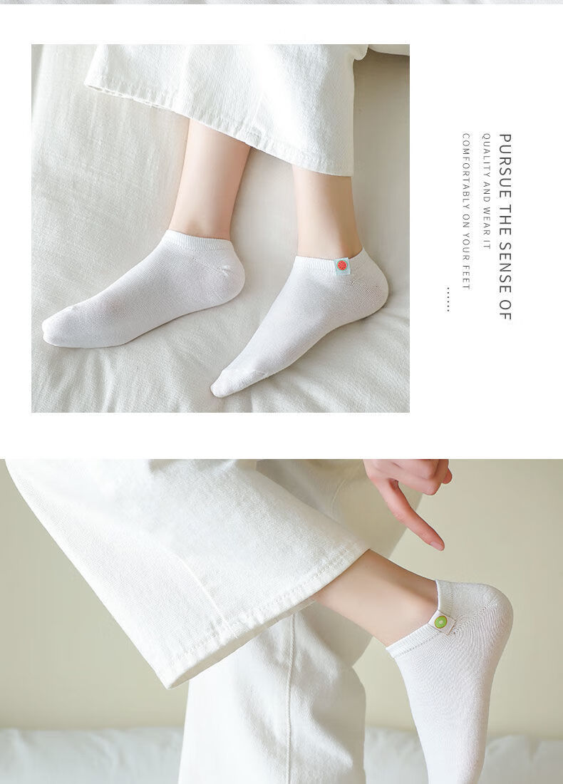 6双装短腰袜子女短筒袜孑低腰女生袜子夏季女士薄棉袜可爱日系薄款
