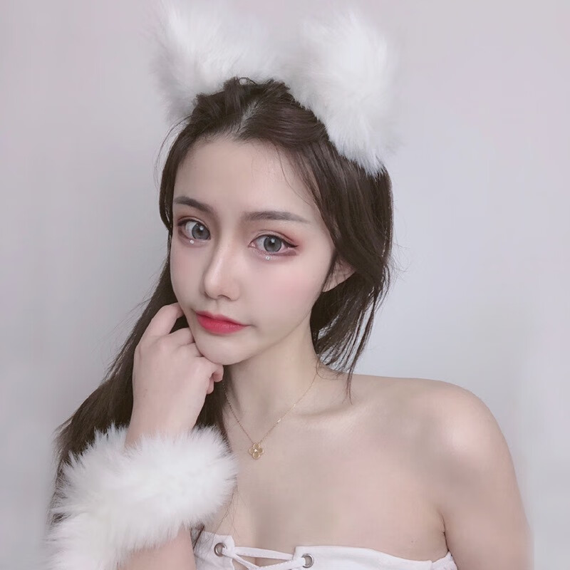 猫耳朵女生头像真人图片