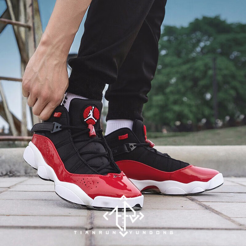 nikeairjordan6ringsaj6黑红六冠王男子篮球鞋322992060322992060405