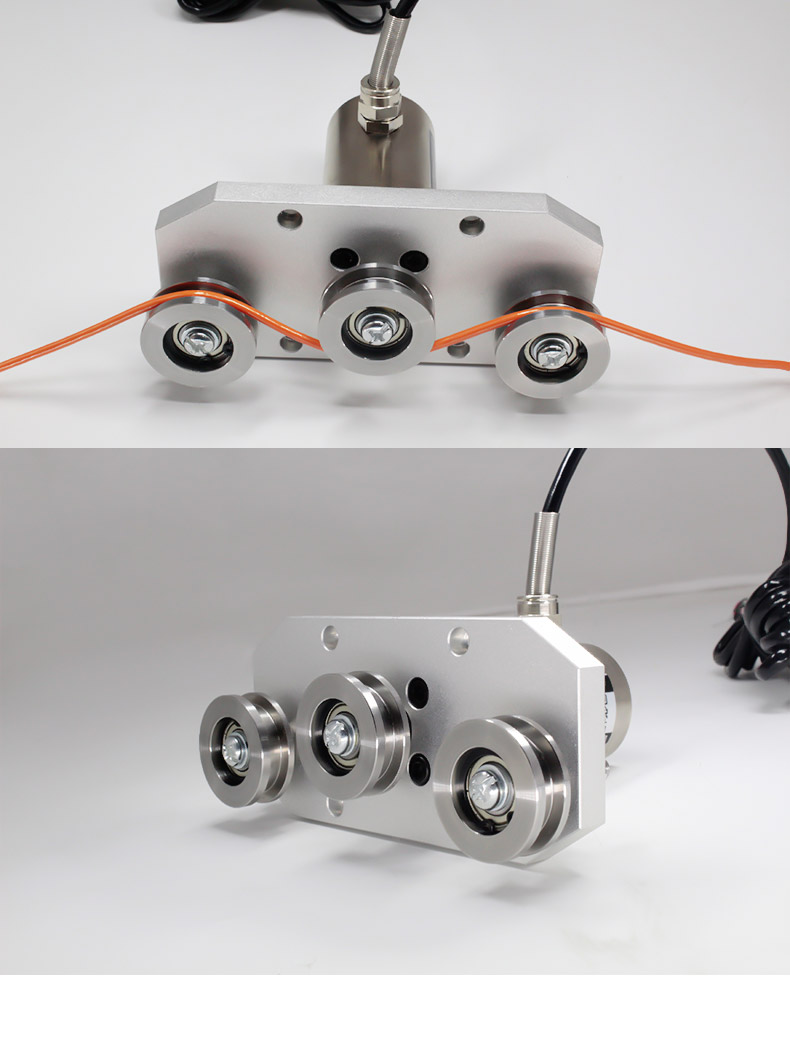 大洋三滑轮张力传感器拉力纺织纱线金属丝打包带钢带监测手持02kg