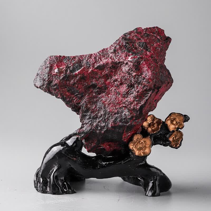 辰世原矿石朱砂摆件天然朱砂中式客厅玄关辰砂乔迁新居开业送礼装饰品