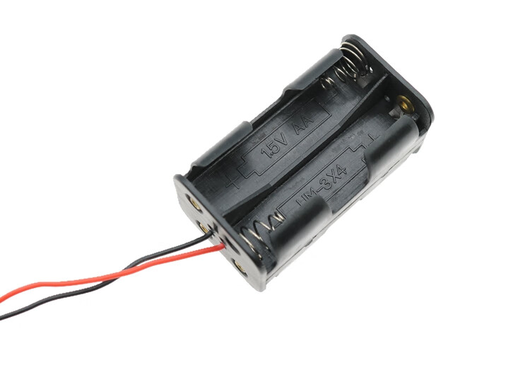 栗古适用于4节五号双层电池盒两层电池盒6v干电池座diy教具模型配件