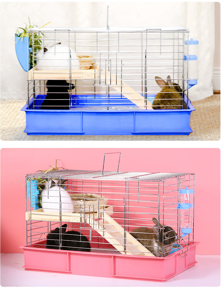 新款兔子笼子防溅尿防喷尿兔笼兔子养荷兰猪笼子小宠物窝屋家用室内