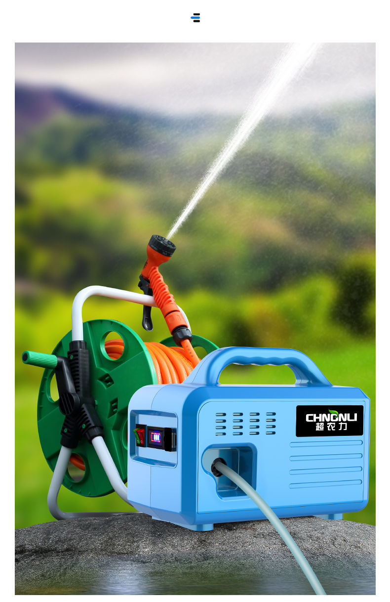 锂电小型充电式抽水泵浇菜神器浇水机农用灌溉家用户外自吸 238af锂电