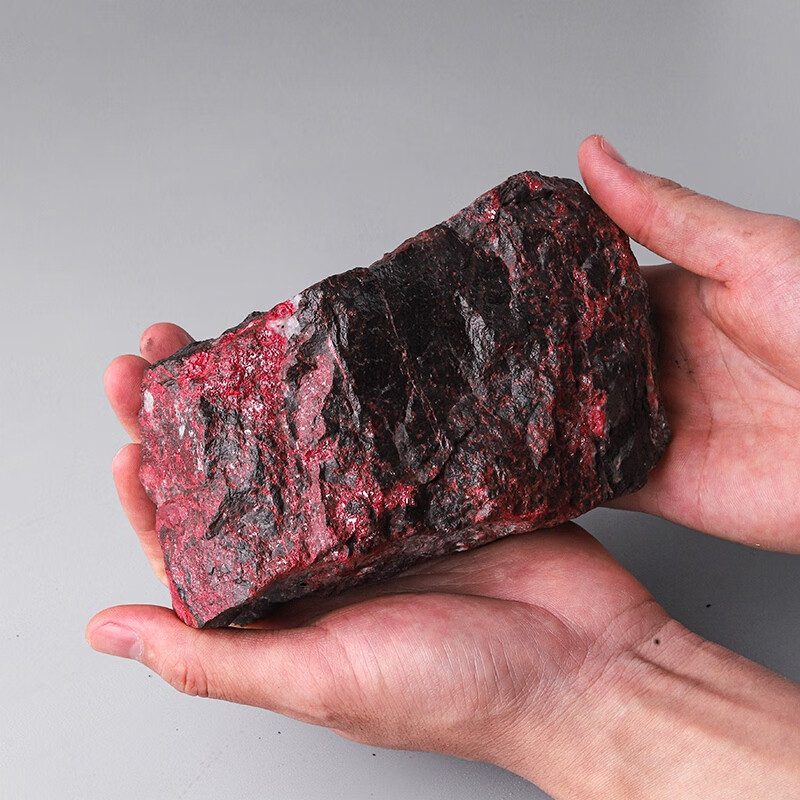 辰世原矿石朱砂摆件天然朱砂中式客厅玄关辰砂乔迁新居开业送礼装饰品