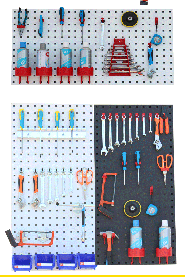 定製洞洞板展示架五金工具牆掛板牆收納架方孔掛板多功能工具架置物架