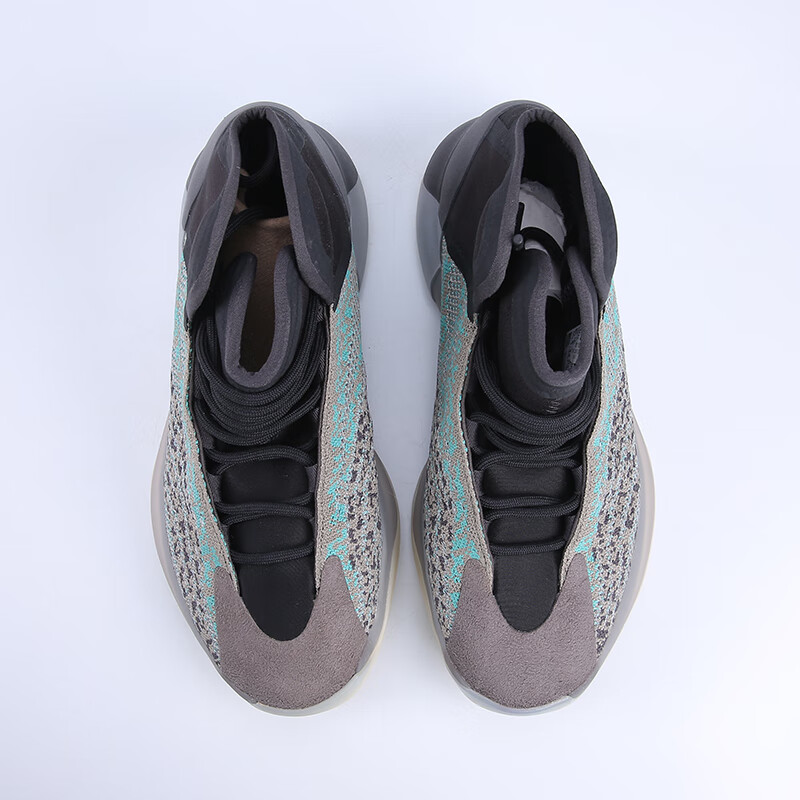 adidas阿迪达斯yeezyquantumqntm湖水蓝灰蓝椰子复古篮球鞋g58864gz
