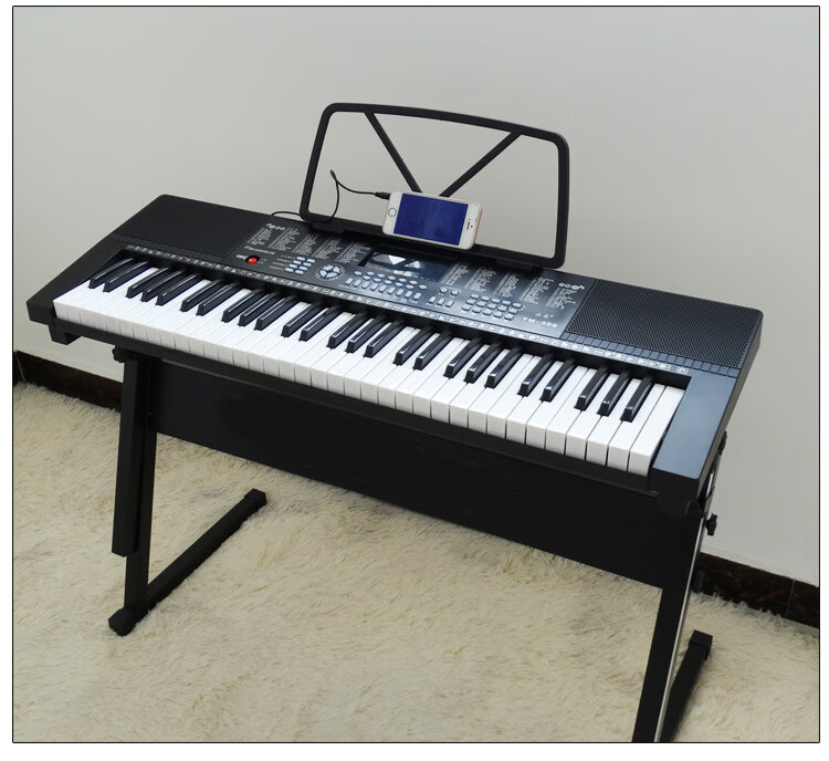 永美61键电子琴 永美电子琴388成人儿童初学者入门专用多功能双排61键