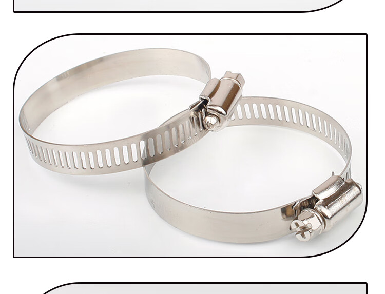 1-12寸不锈钢美式抱卡箍农用水带接头卡扣强力喉箍卡圈紧固水管夹 1.