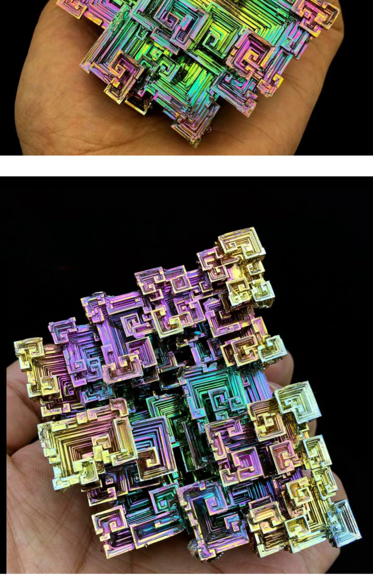 铋晶体金属铋结晶化学元素矿石标本原石创意礼物全新饰品摆件a270241