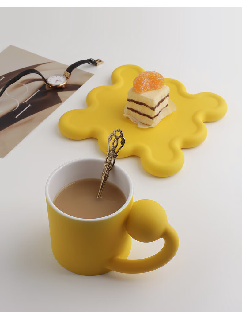 夏豹北欧创意星球杯套装马克杯陶瓷情侣咖啡杯喝水杯子星轨杯套装果绿