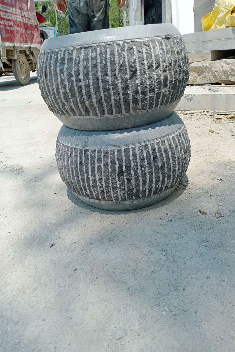 柱墩石柱顶石头墩子石雕柱基石仿古木柱底座空心包皮柱础石圆石墩空心