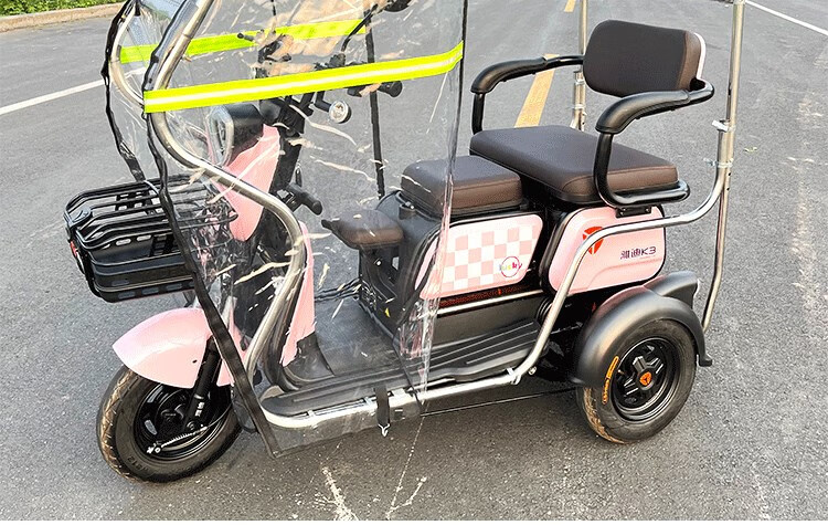 三轮车雨棚适用于雅迪乐酷车篷电动车棚遮雨蓬遮阳防电瓶车 手动雨刷