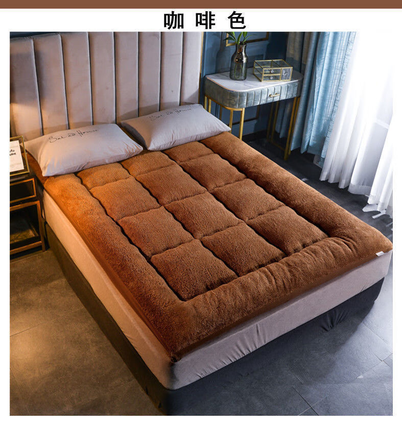 高品质床垫加厚保暖羊羔绒床垫床褥榻榻米单双人学生宿舍垫被可折叠
