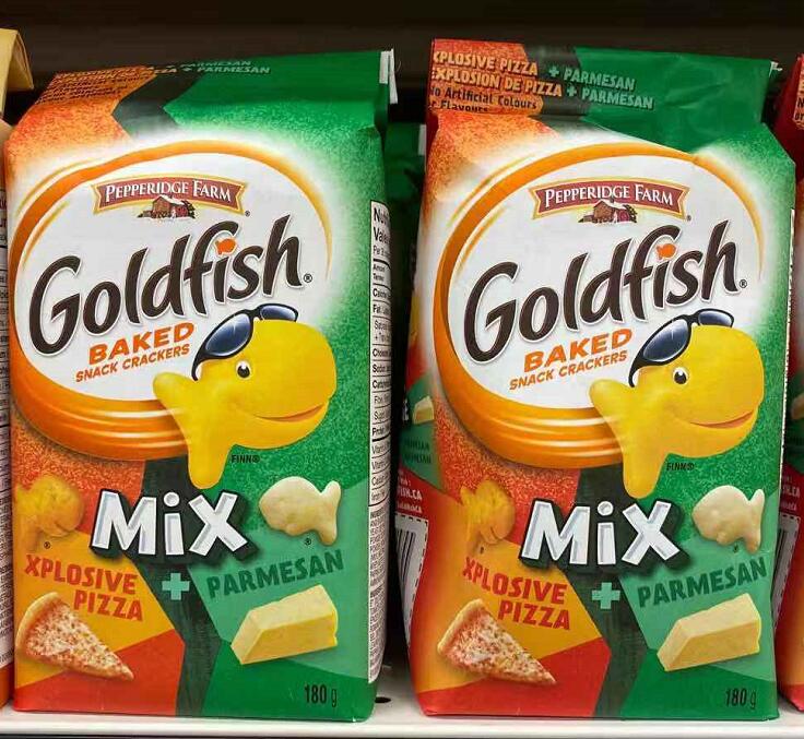 加拿大购 goldfish小鱼饼干 儿童零食 进口零食 多种口味 超浓芝士味