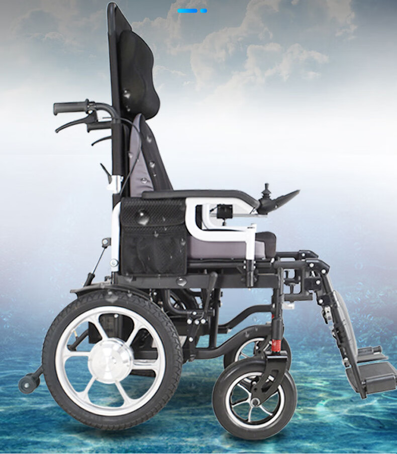 铝合金加固电动轮椅无刷系统100公里轻便智能全自动家用轮椅便携式