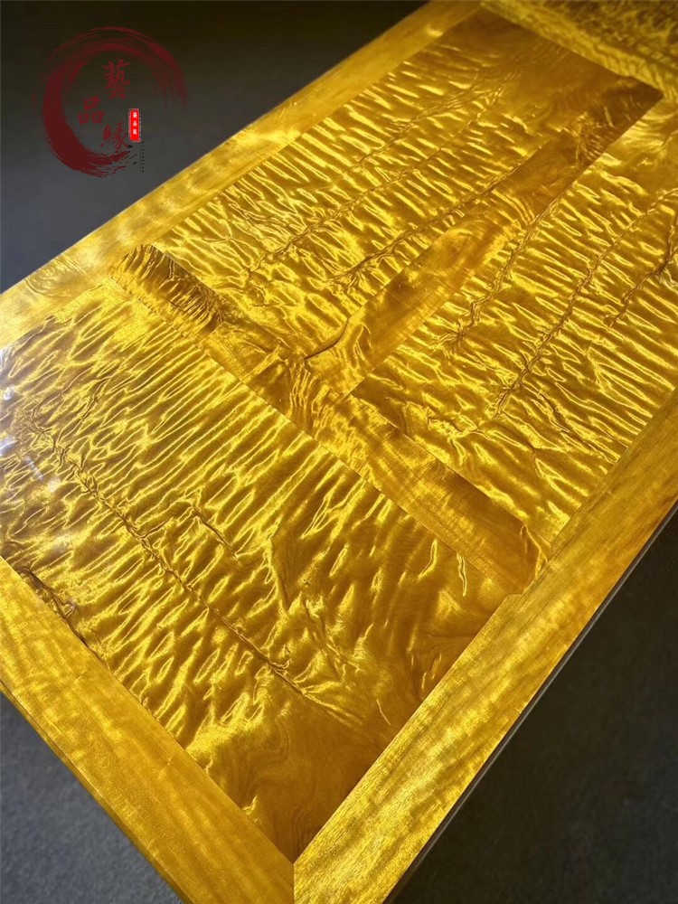 知古匠心非国标红木金丝楠学名楠木办公桌满水波纹古典书桌小叶桢楠