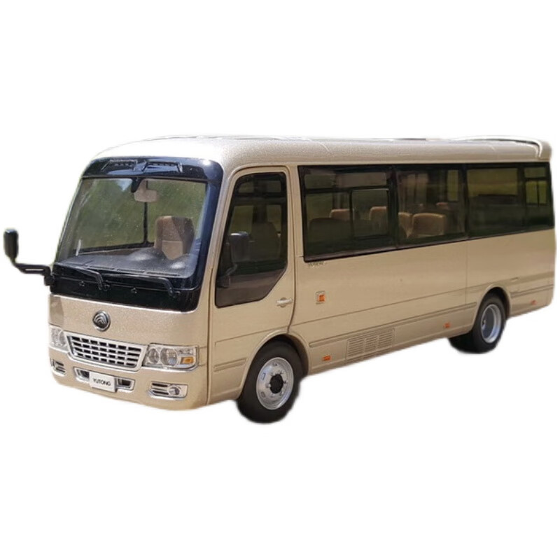 1:32考斯特汽车模型宇通t7客车中巴商务车合金金属 宇通t7公安版 mpv