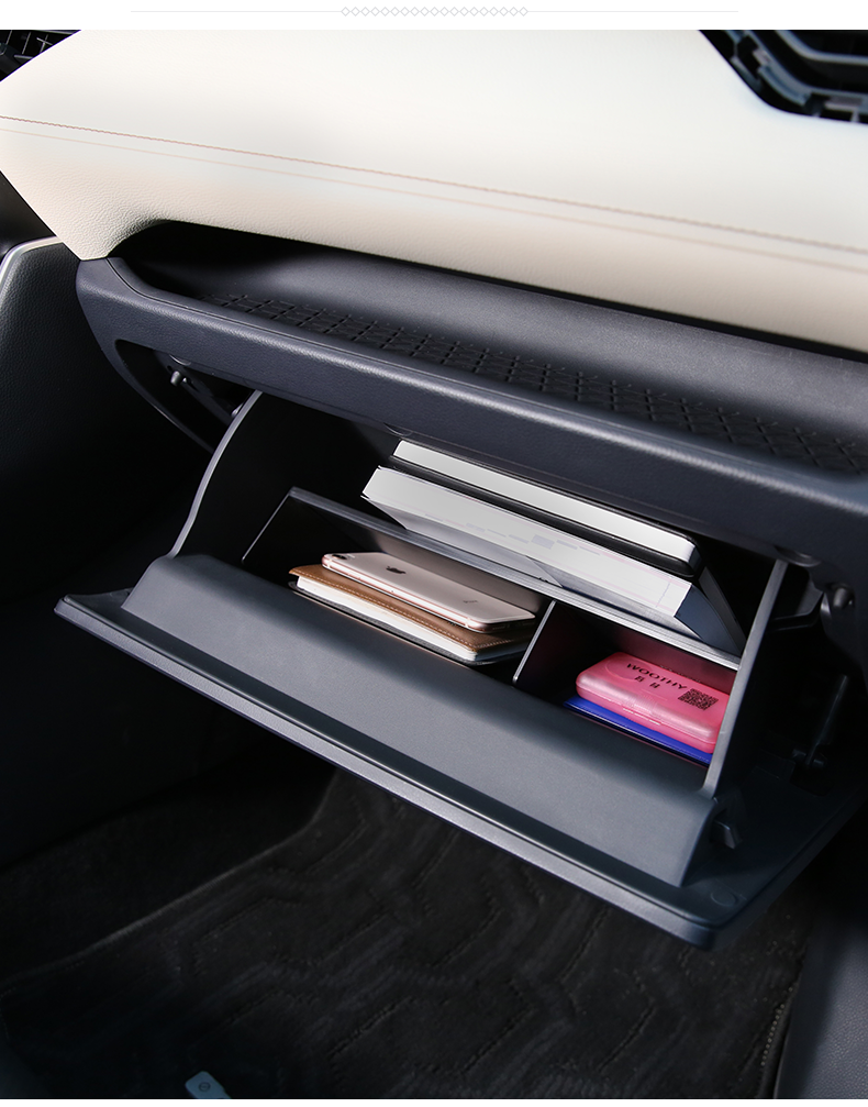 适用于2022适用于2021款4荣放副驾手套箱储物盒丰田威兰达收纳盒内饰