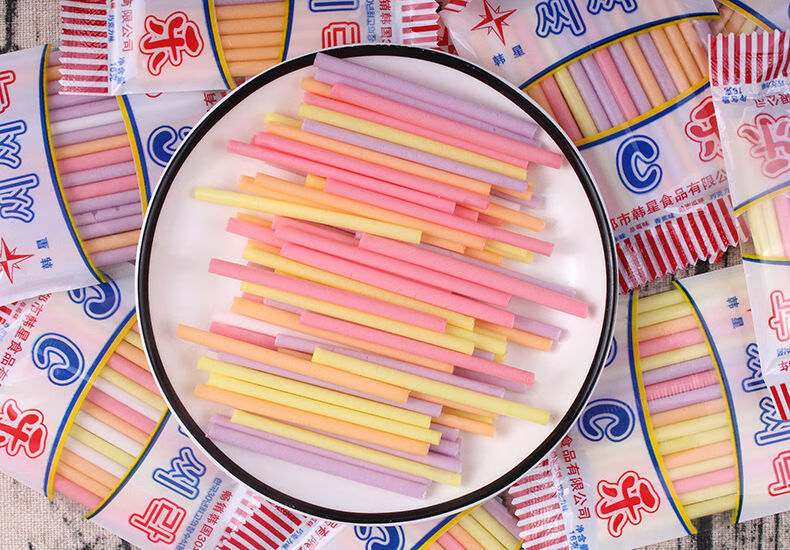 韩星cc乐吸管糖棒棒糖果8090怀旧90后校园小时候的零食品铺儿时50包整