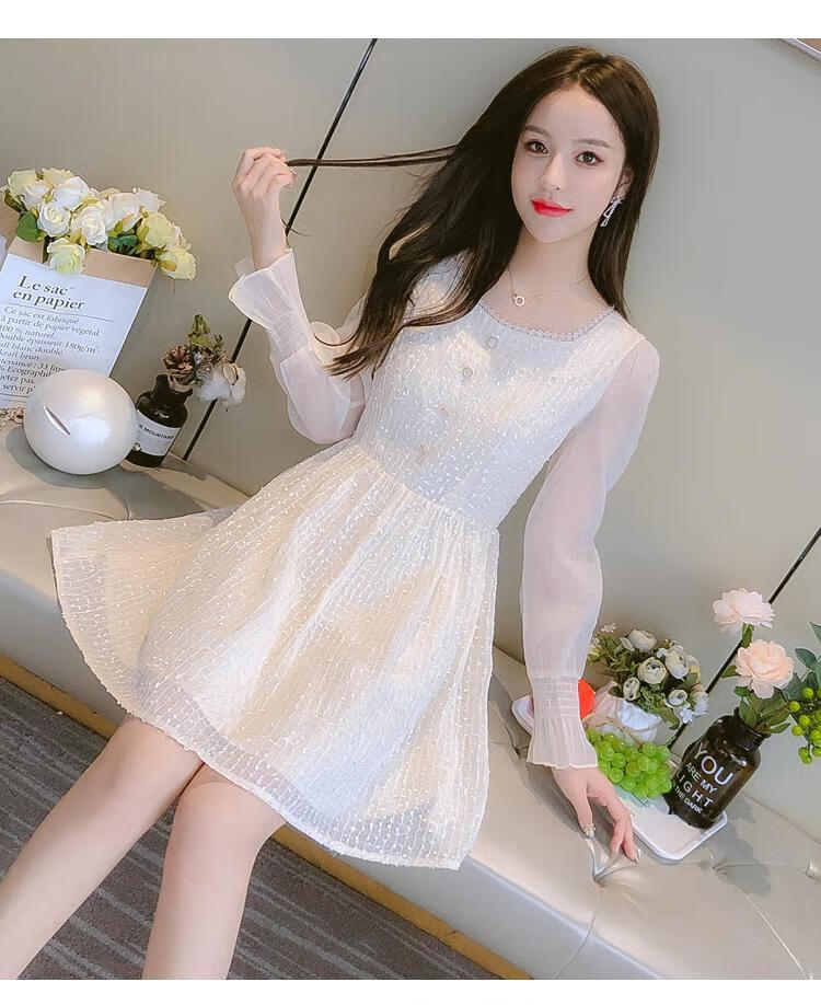 小个子秋装搭配显高连衣裙矮个子穿搭155短款女装150cm仙女裙子xssn