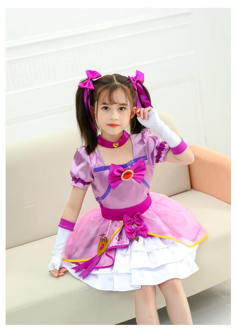 小伶魔法世界2变身裙子欧若拉公主服小玲cos套装儿童cos衣服装欧若拉