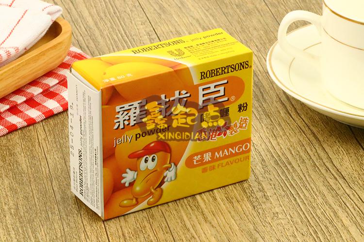 罗拔臣啫喱粉粉芒果菠萝荔枝味鱼胶粉士多啤梨草莓味80g