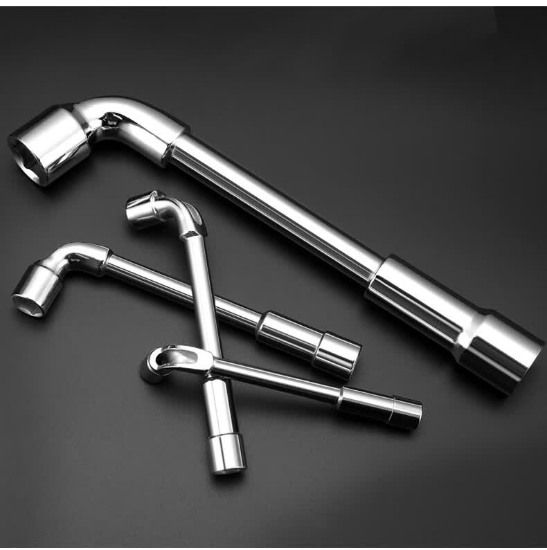 l型套筒扳手7字型烟斗多功能外六角双头弯头穿线扳手修车工具套装a