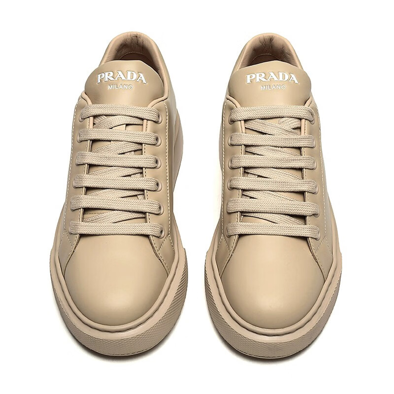 prada 普拉达 女士皮革厚底系带运动鞋休闲鞋 1e892l 3j8k f0009 f