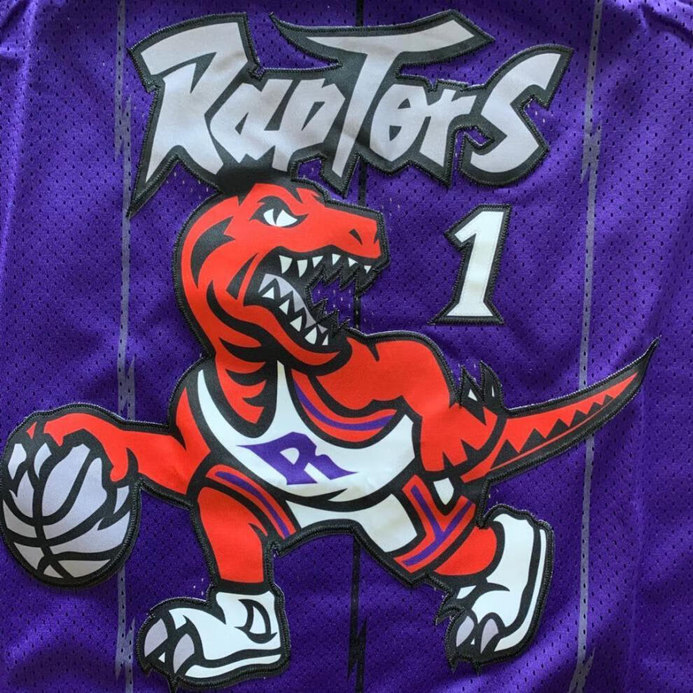 猛龙1号麦迪复古大紫色球衣学生训练比赛球服男女休闲运动服 麦迪一号