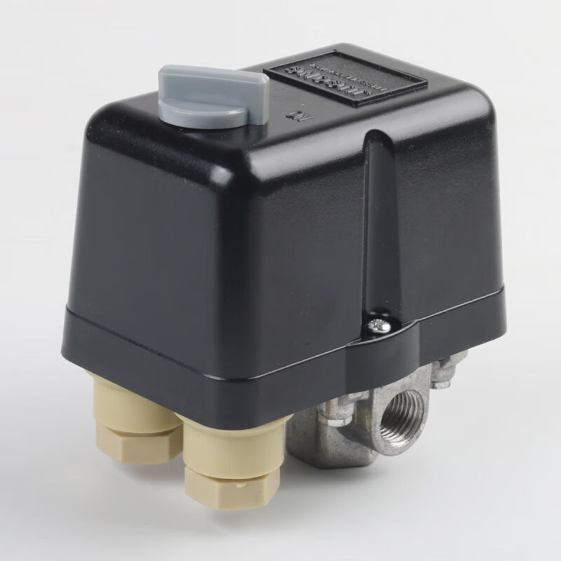 定制无油静音空压机小型打气泵配件自动压力控制开关 jugong气压开关