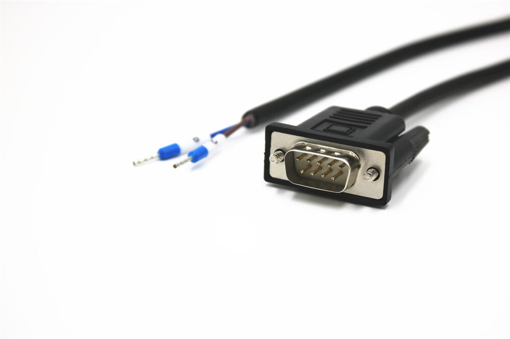 定做rs485通讯线db9公母头com串口西门子plc昆仑通态触摸屏485线 db9