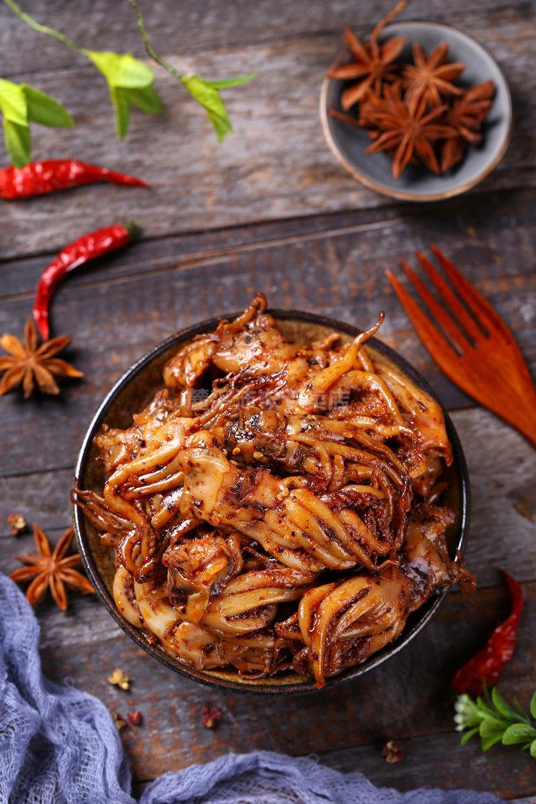 500g麻辣鱿鱼须即食鱿鱼头仔山东特产海鲜鱿鱼丝片250g下酒菜零食麻辣