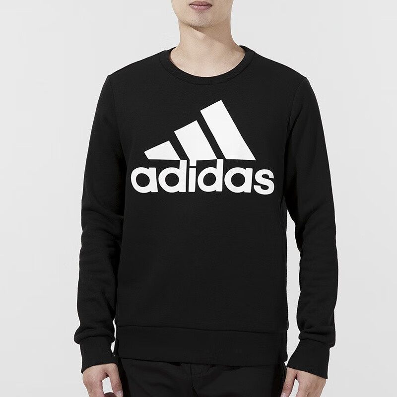 adidas阿迪达斯男装上衣秋季新款加绒运动服户外时尚休闲服套头卫衣gn
