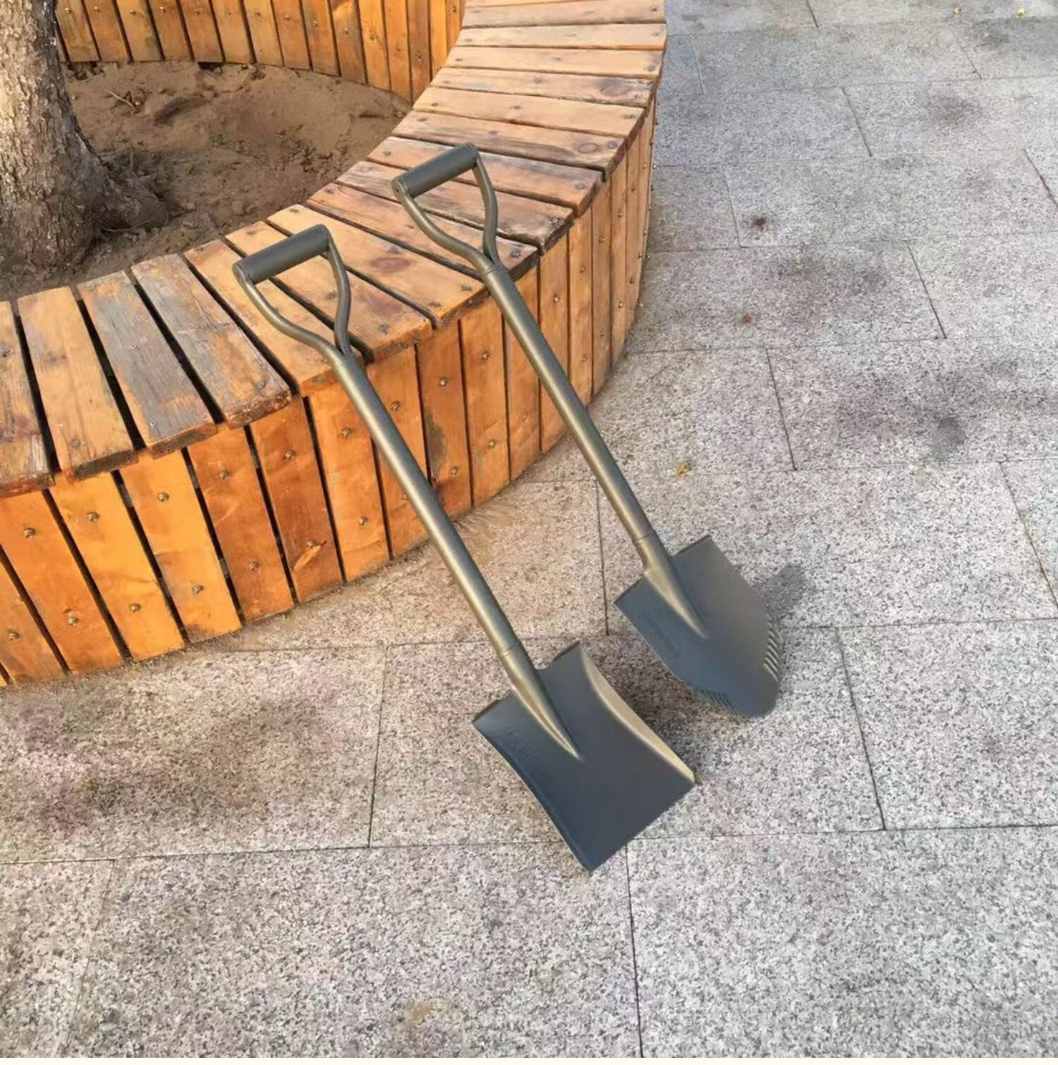 户外农用挖土全钢铁锹多功能栽花园艺种植工具50锰钢淬火大尖头12米