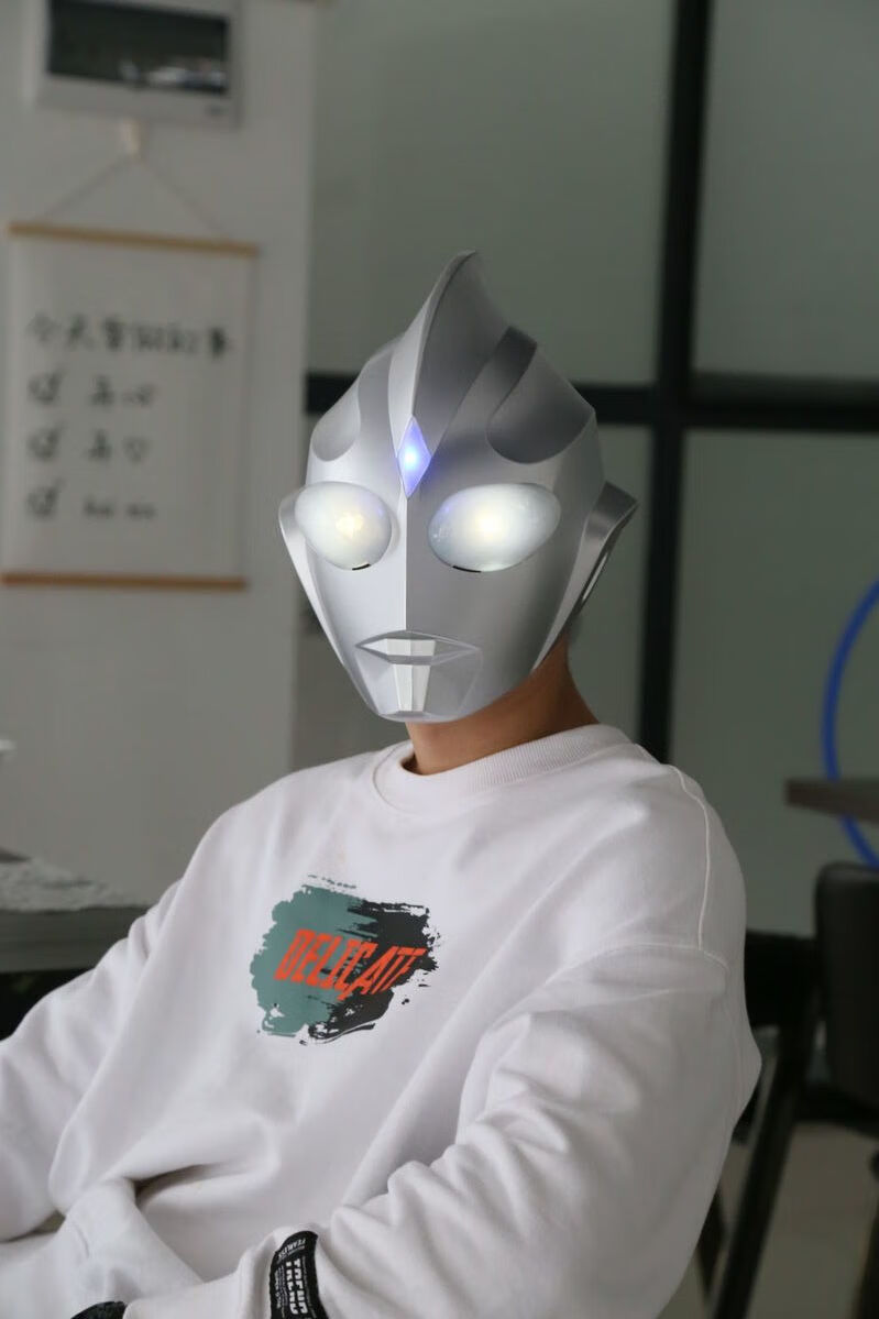 迪迦奥特曼头套可穿戴 迪迦奥特曼头套头盔皮套cos可穿戴真人派队抖音