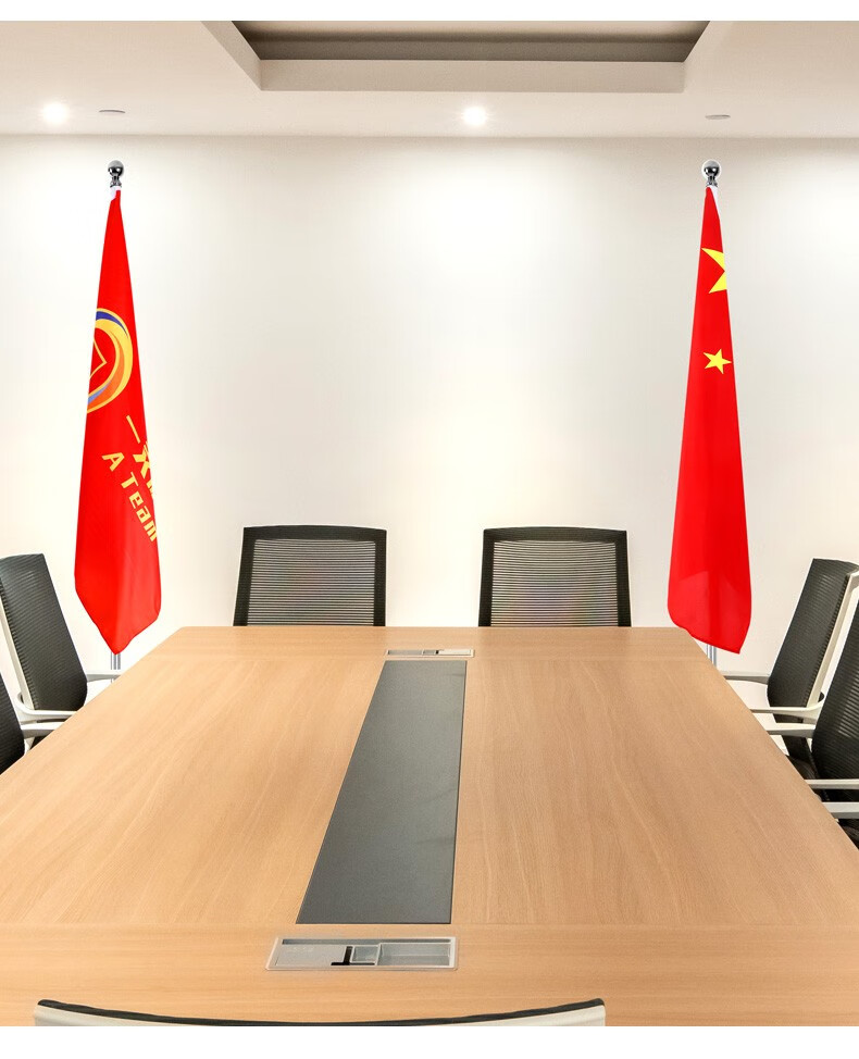 60新品国旗党旗办公室内落地旗杆立式伸缩钛金色2米26米不锈钢旗杆