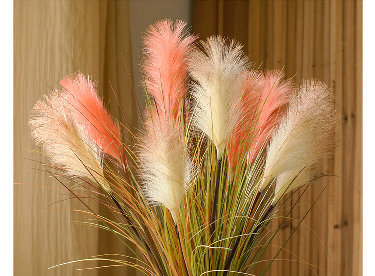 仿真芦苇草北欧田园风芦苇仿真花大束狗尾巴草客厅落地植物插花假花