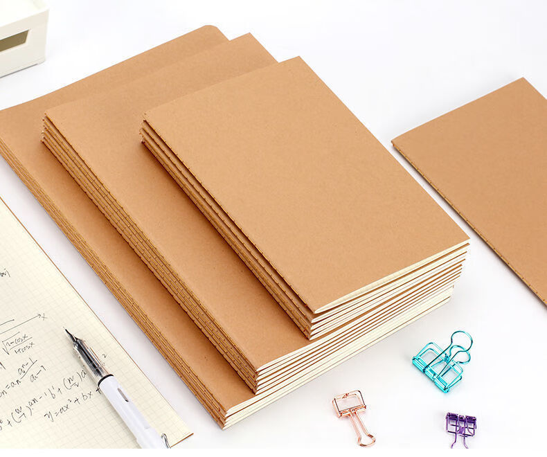 贾思德 笔记本横线本本子b5a5网格本16k牛皮本英语本空白本子缝线本