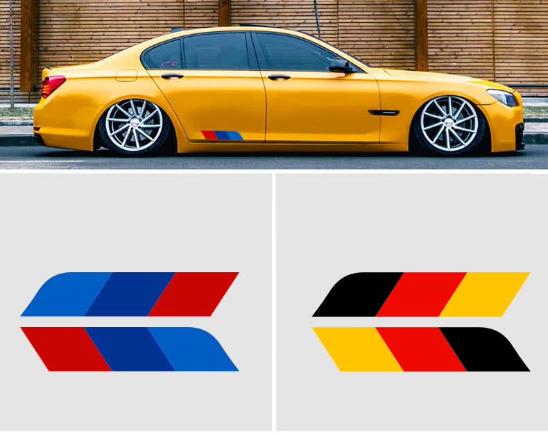 宝马车身划痕遮挡装饰车贴纸个性创意保险杠改装车贴贴纸汽车用品