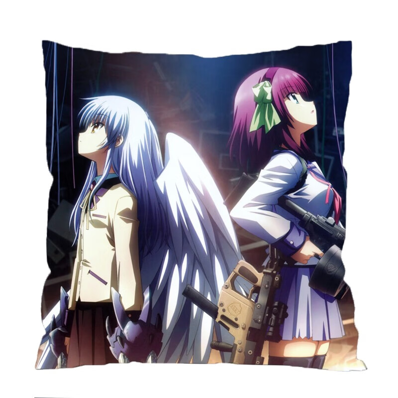 刻沫angelbeats天使的心跳立华奏动漫抱枕学生靠枕头靠垫二次元周边