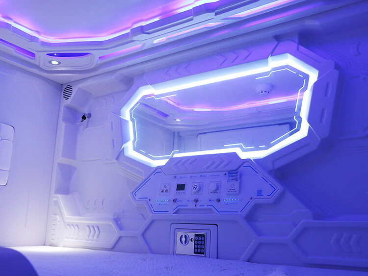 太空舱胶囊床太空舱胶囊床旅馆酒店床上下床宿舍床学生床中号绿色粉红